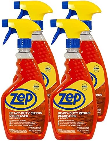 Zep Heavy-Duty Citrus Degreaser Cleaner Concentrate - 1 Gallon (1 Unit) ZUCIT128 - Restaurant Grade Degreaser and Cleaner Removes Oil, Grease, Adhesive, and Kitchen Soil