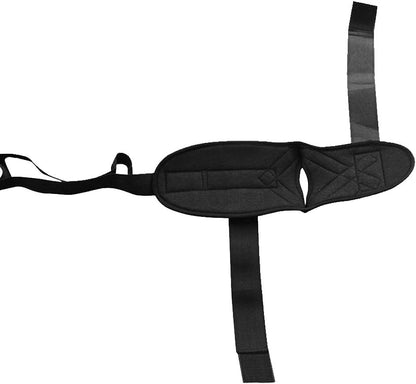 Foot Stretcher, Foot and Calf Stretcher-Stretching Strap For Plantar Fasciitis for Heel Spurs, Achilles Tendonitis & Hamstring, Yoga Foot & Leg Stretch Strap (Black)