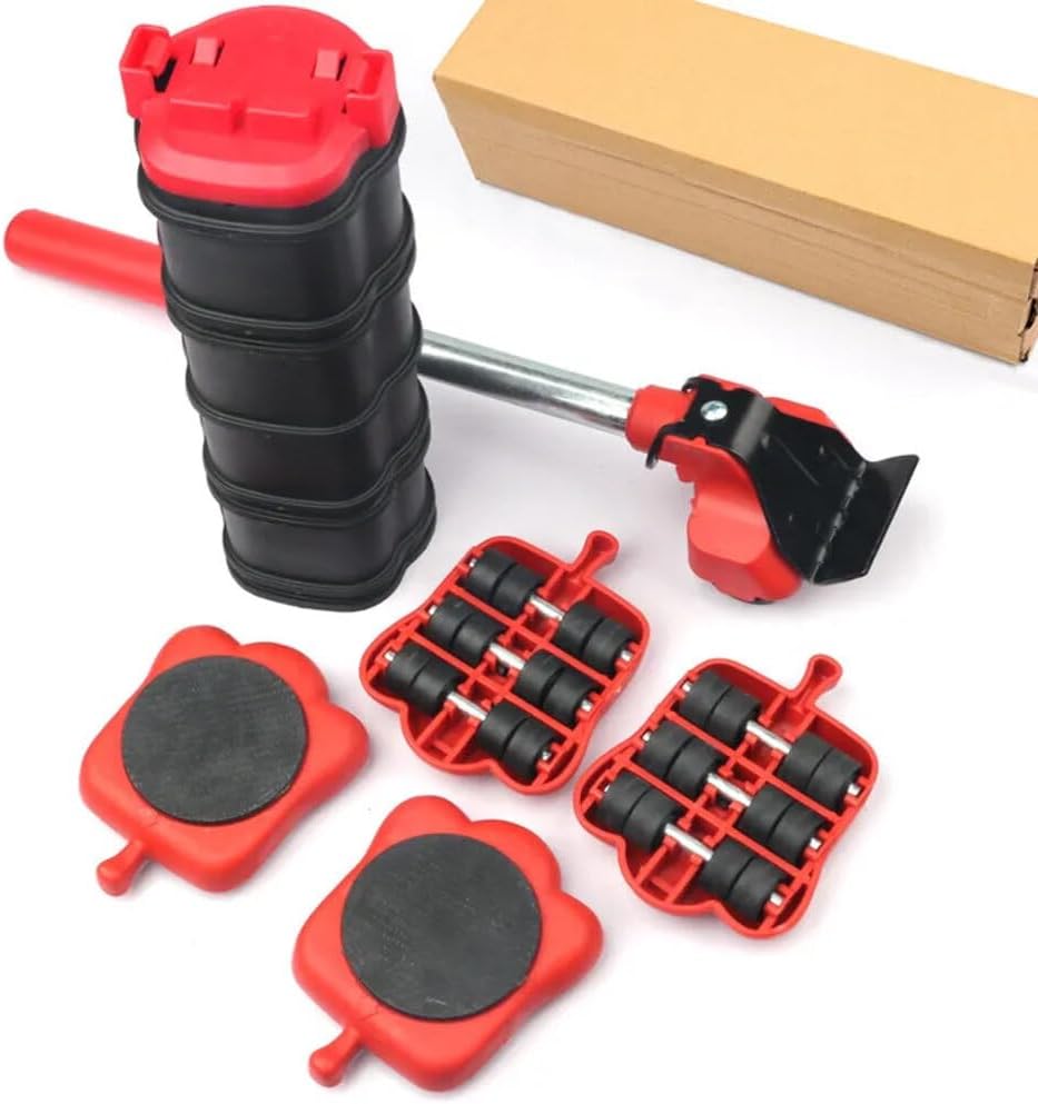 Furniture Moving & Lifting Tool Set, Movers with 360° Swivel Wheels, Lifter for Bed, Sofa, Heavy Appliances, Home & Professional Use, Supports Upto 600 lbs NOT Suitable for Carpets (14)