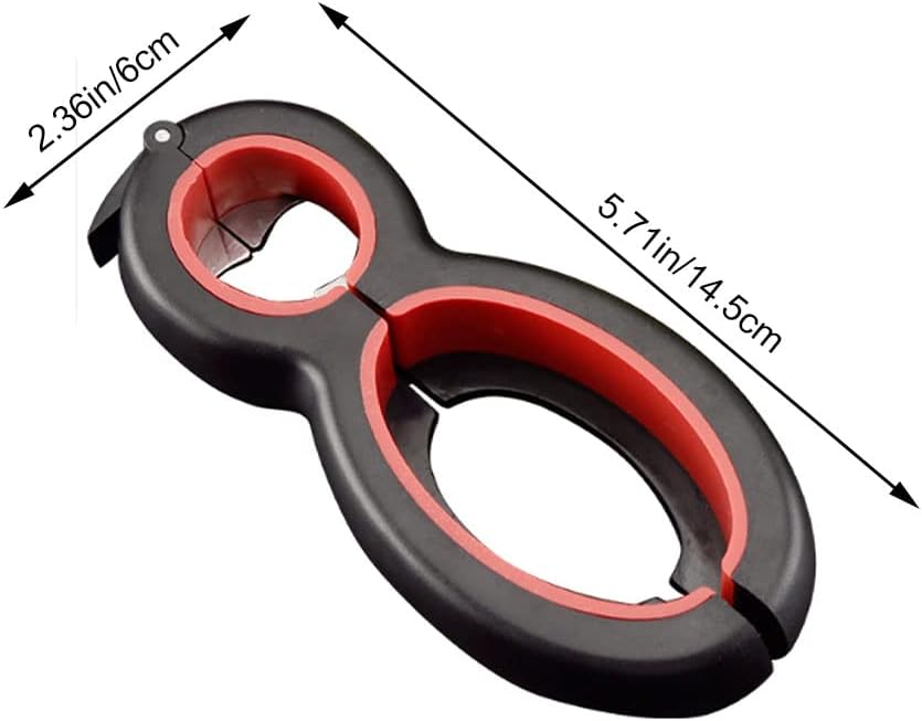 Helping Hand Senior Jar Opener with Silicone Gripper: Easy Opener for Weak Hands, Adjustable 6 in 1 Multifunctional Tool