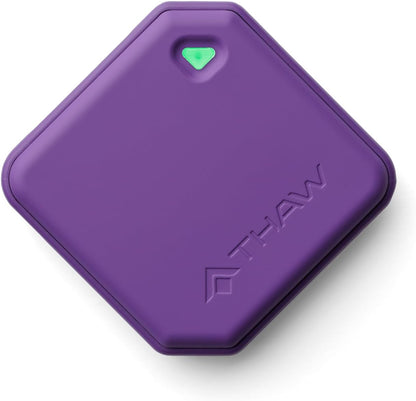 THAW Rechargeable Mini Hand Warmer | Double-Sided Heating, Up to 4 Hours, Rechargeable USB-C, Durable Impact-Resistant Construction, Integrated LED Light