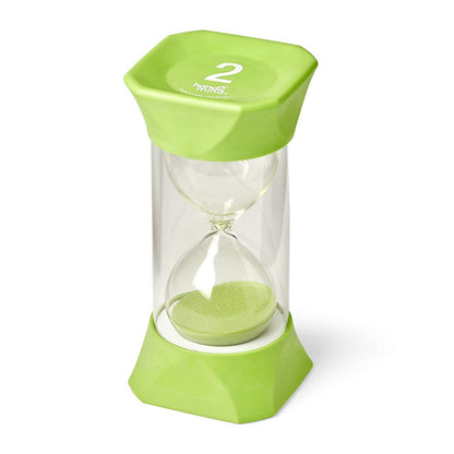 hand2mind Orange Jumbo Sand Timers, 5 Minute Sand Timer, Hourglass Sand Timer with Soft Rubber End Caps Offers Quiet Pausing, Classroom Sand Timers for Kids, Teeth Brushing and Game Timer (Set of 1)