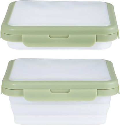 Reusable Silicone Food Storage Container with Lid Avocado Saver, Onion Keeper, Silicone Kitchen Organizers for Fridge