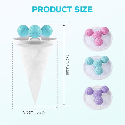 3/6/9PCS Washing Machine Lint Catcher, Pet Hair Remover for Laundry (3)