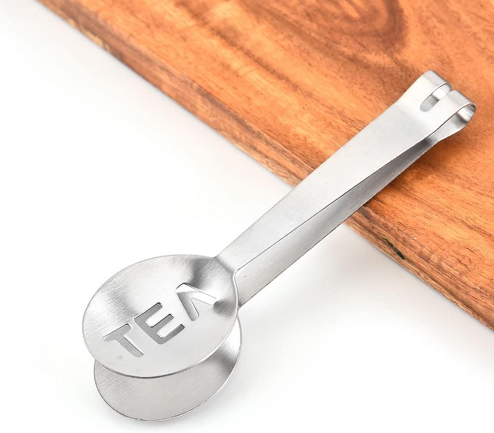 3pcs Tea Bag Clip, Round Lemon Slicer Clip, thickened Stainless Steel Tea Bag Tongs, Kitchen Tool Tea Bag Squeezer Holder Grip, Gold
