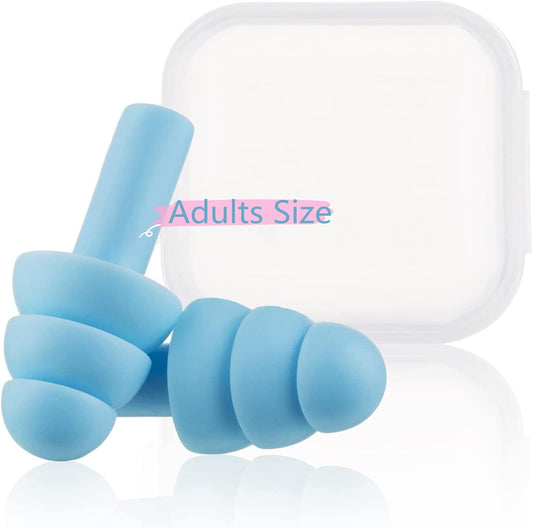 6 Pairs Kids Adults Ear Plugs Swimming Noise Cancelling Reusable Earplugs for Sleeping and Swimming, 6 Assorted Colors(Fresh Colors)