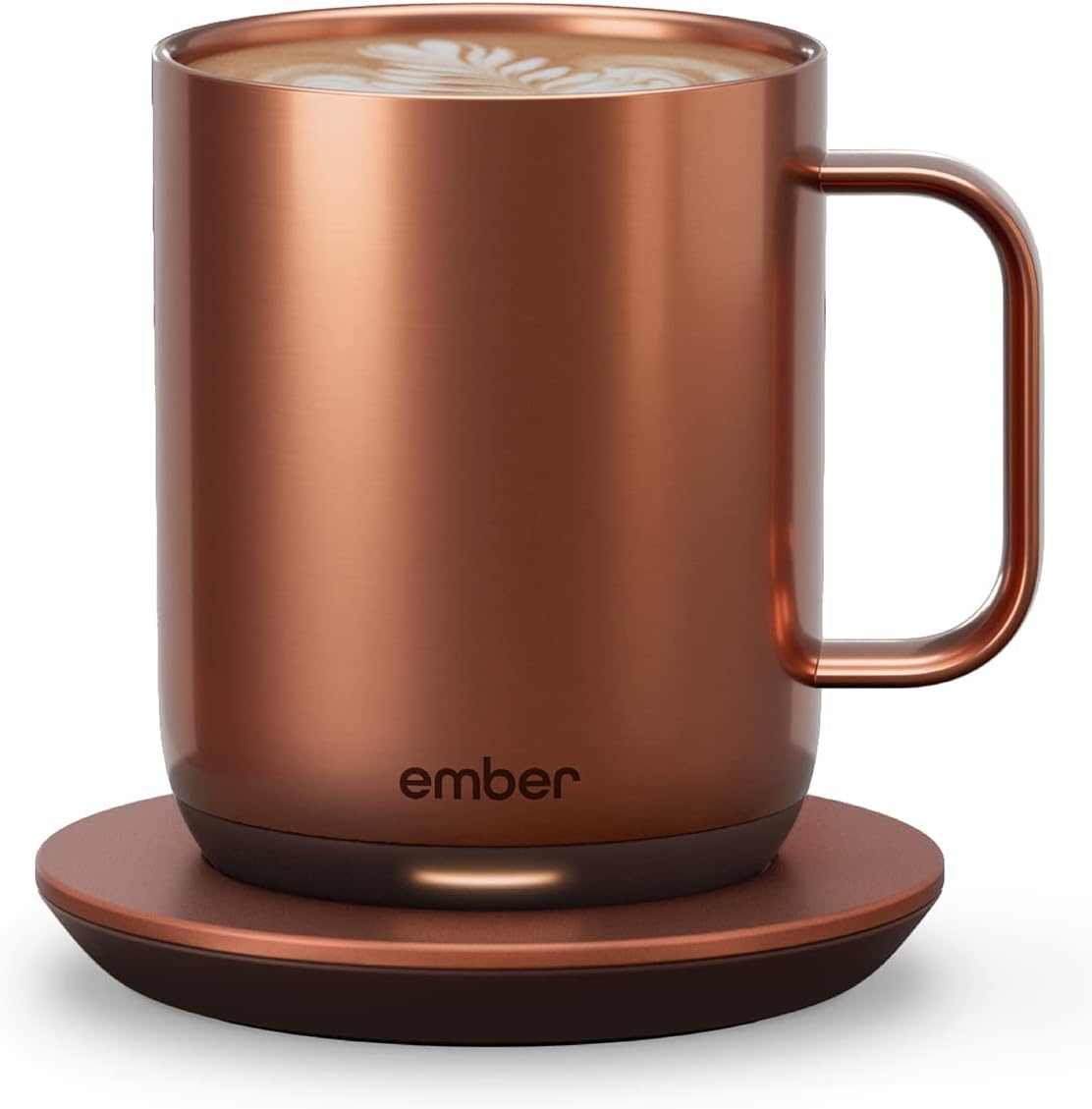 Ember Temperature Control 14oz Smart Mug 2, App-Controlled and Rechargeable Heated Coffee Cup Warmer with Intelligent LED Display, Sage Green.