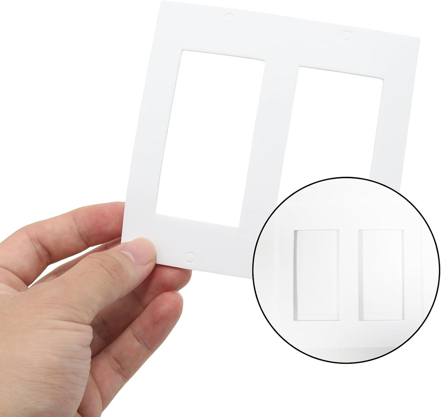30pcs Electrical Outlet Insulation Pads,Draft Sealers Foam Gasket Outlet Insulators,Compatible Wall Light Switch Socket Covers for Home Improvement(Style A)