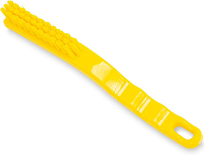 SPARTA Grout Brush with Stiff Nylon Bristles, 8 Inch, White | Flo-Pac, Stiff Crimped Nylon Bristles, 2.75-Inch Brush Section, Narrow Crevices, BPA Free