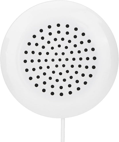 Pillow Speaker for Sleeping, DIY 3.5mm Mini Stereo Speaker Wired for MP3 MP4 Mobile Phone Portable CD, Diameter 2.4in Thickness 0.6in, White