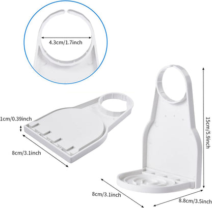 2 Pack Laundry Detergent Cup Holder, Detergent Drip Catcher Drip Tray Catcher No More Mess or Leaks and Drips for Laundry Room - White