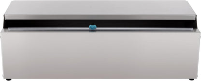 Stainless Steel Food Wrap Dispenser - 18” Commercial Stretch Film Packing Machine with Slide Cutter