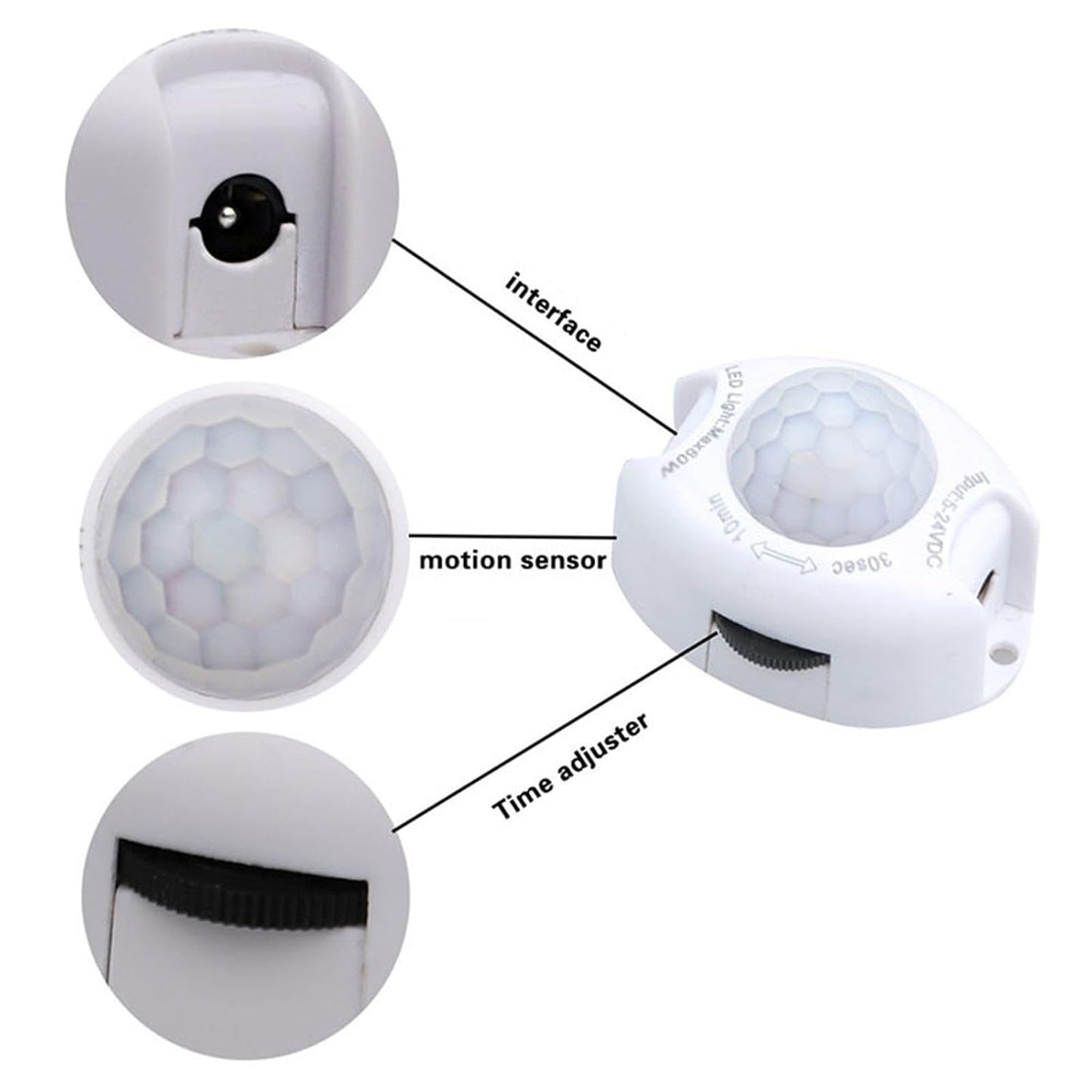 LED Lamp, Motion Sensor LED Strip Lights PIR Wireless Night Light Bedroom Baby Room Light YUBJIANG