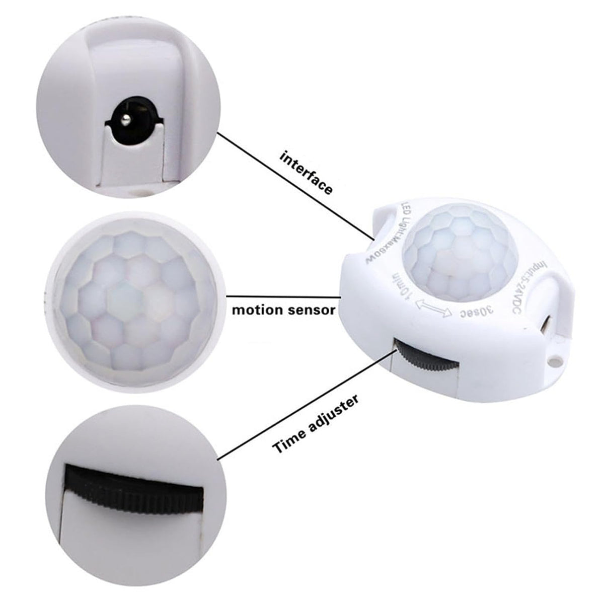 LED Lamp, Motion Sensor LED Strip Lights PIR Wireless Night Light Bedroom Baby Room Light YUBJIANG
