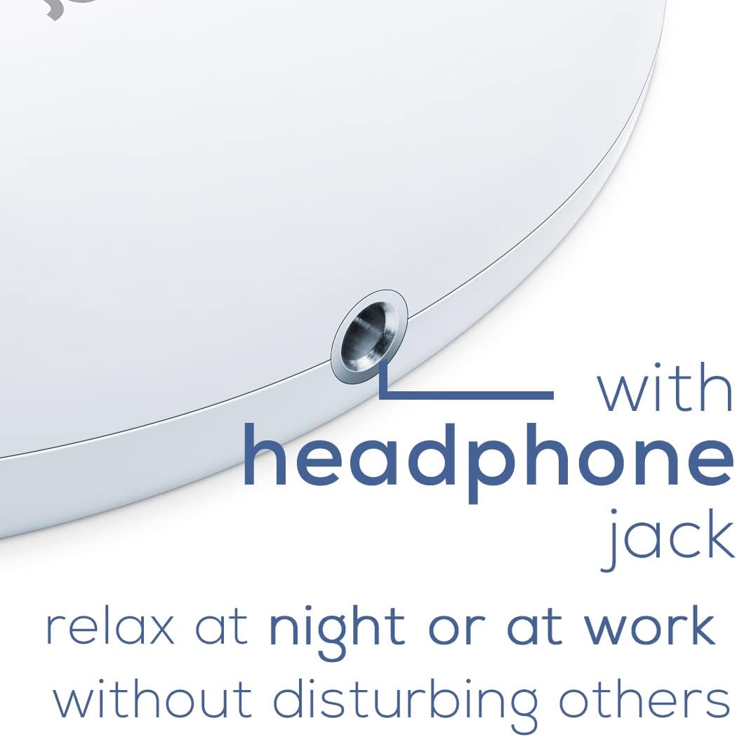 Beurer White Noise Machine with 4 Soothing Sounds | Sound Machine with Auto Shut-Off Sleep Timer | Portable White Noise Machine for Adults, Kids & Babies | Dreamsound Sleep Machine, SL15