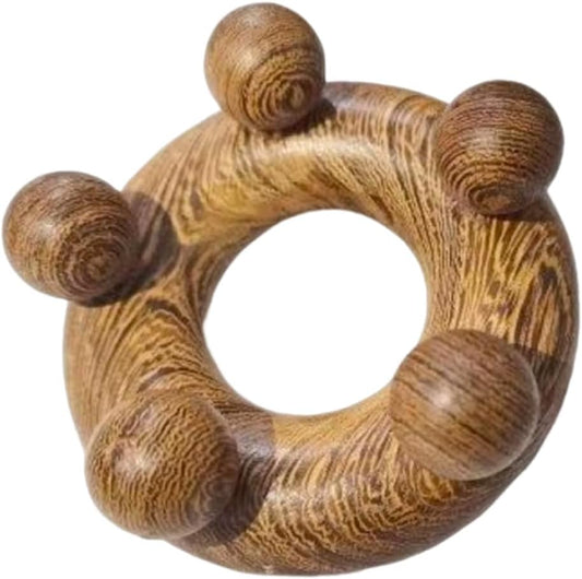 OULIGET Wooden Trigger Point Massage Tool,Spider Shape 5 Legs Massager,Scalp Massager Scraping Tool for Back,Neck,Shoulder and More