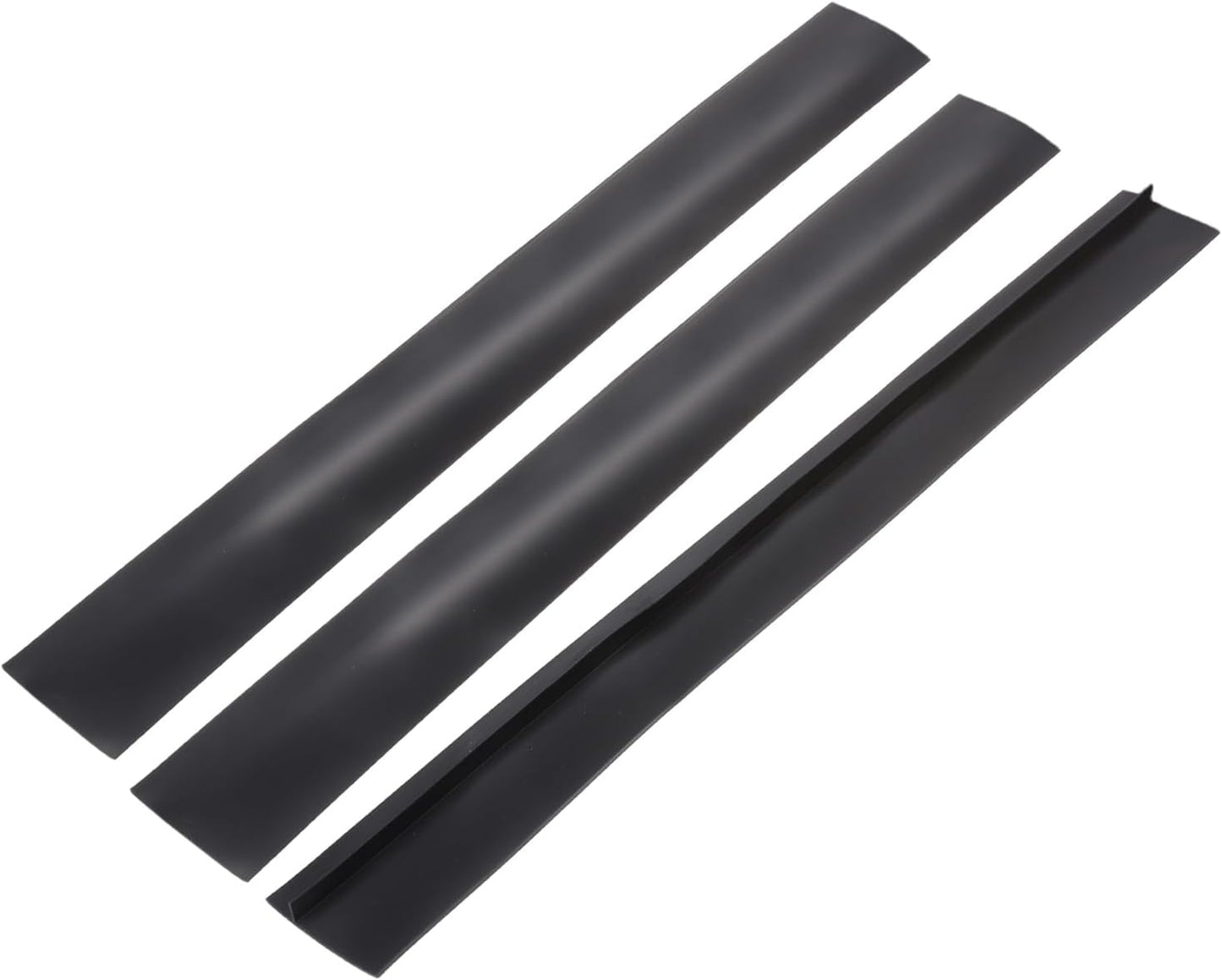 PATIKIL 25 Inch Silicone Stove Gap Covers, 3 Pcs Heat Resistant Kitchen Stove Gap Fillers for Ovens Stovetop Counter Washer Dryer, Gray