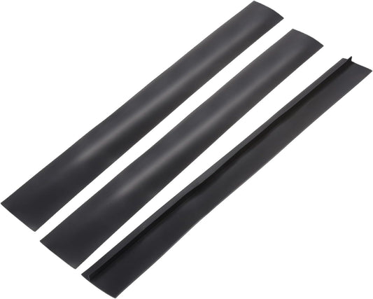PATIKIL 25 Inch Silicone Stove Gap Covers, 3 Pcs Heat Resistant Kitchen Stove Gap Fillers for Ovens Stovetop Counter Washer Dryer, Gray