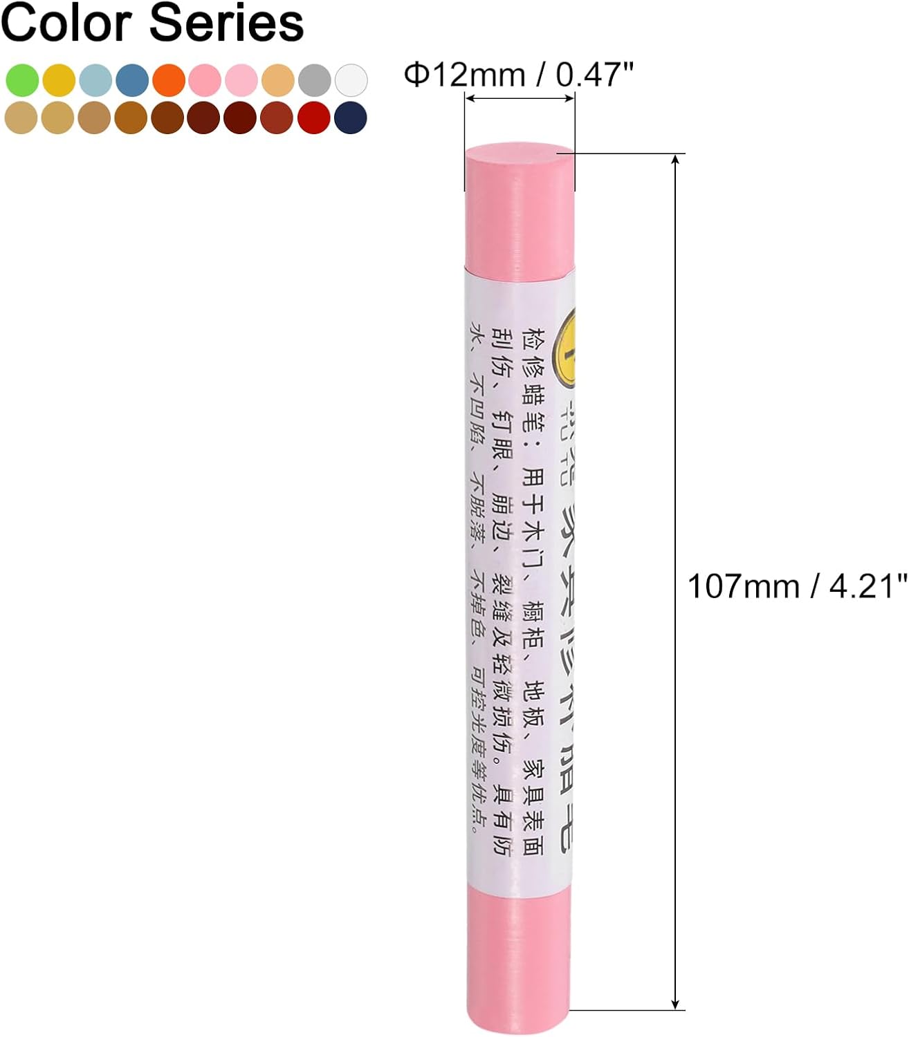 uxcell Furniture Repair Wax Crayons Kit, 20Pcs - Wood Filler Stick, Touch Up Furniture Markers - for Scratches Holes Tables Desks Wooden Floor Laminate Covers, Gray Series