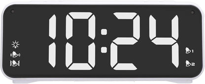 ZJchao Dual Alarm Clock with Bed Shaker LED Display Vibrating Alarm for Heavy Sleepers