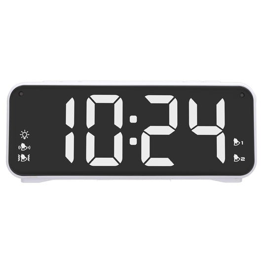 Dioche Extra Loud Dual Alarm Clock with Bed Shaker Powerful Vibrating Alarm Clock for Heavy Sleepers Large LED Display Adjustable Brightness Snooze Function ABS Material