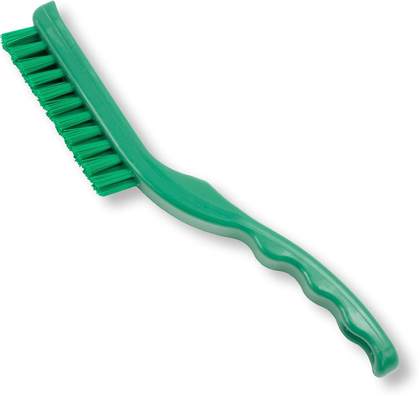 SPARTA Grout Brush with Stiff Nylon Bristles, 8 Inch, White | Flo-Pac, Stiff Crimped Nylon Bristles, 2.75-Inch Brush Section, Narrow Crevices, BPA Free