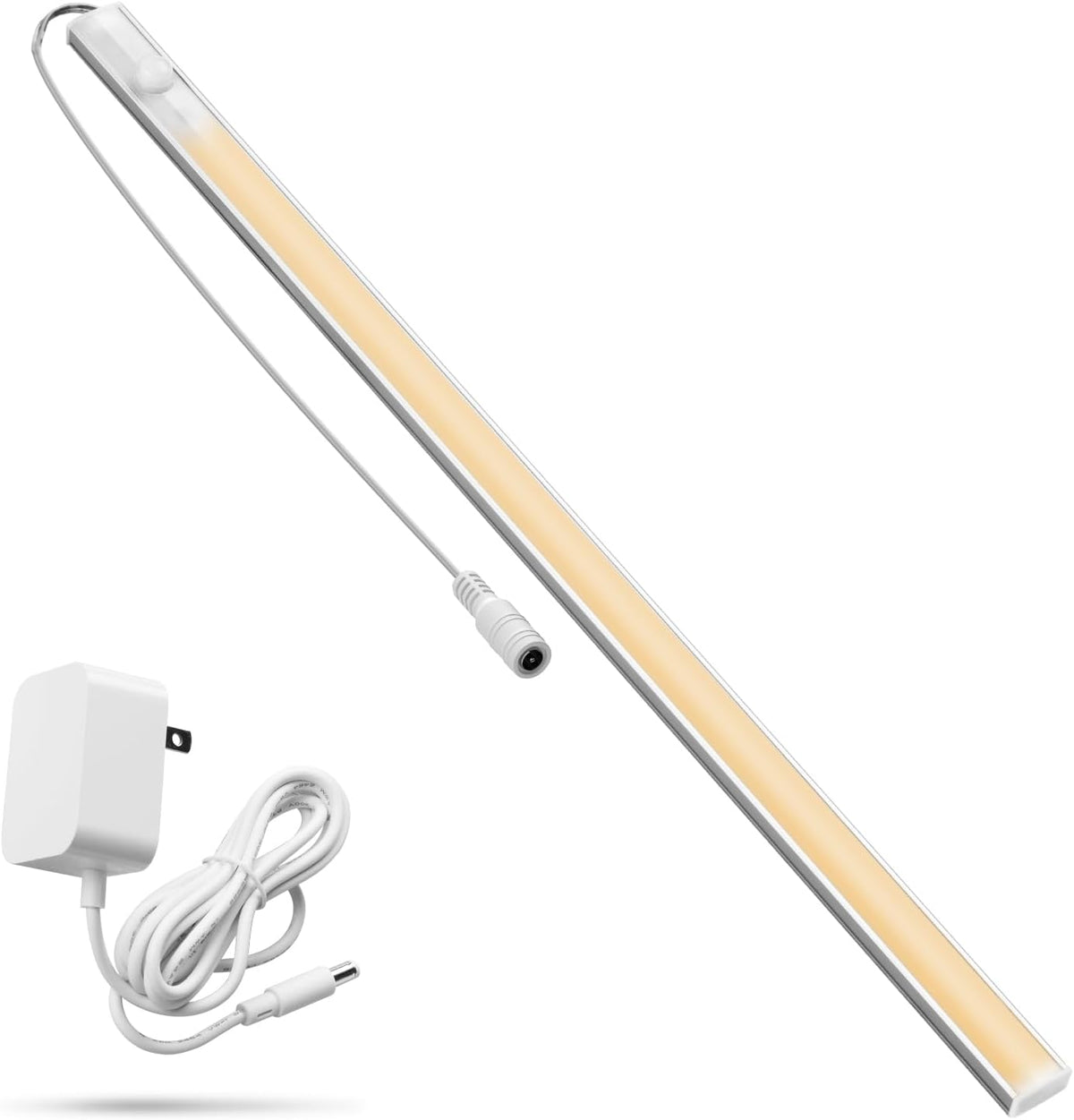 Under Cabinet Lighting LED Motion Sensor Lights Plug in Indoor, 16 inch 500LM 12V Under Counter Super Bright Ultra Thin Magnetic for Kitchen/Closet/Hallway/Toilet/Garage(Cool White/6000K)