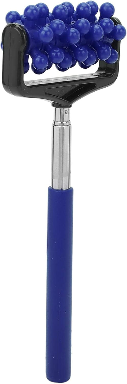 Telescopic Yoga Massage Stick for Men and Women – Granular Body Roller for Neck, Back, Legs, Home Use (Navy Blue)