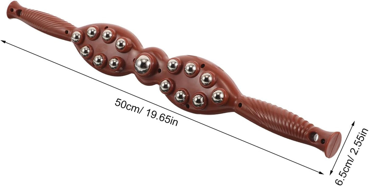 Handheld Massage Stick Roller with Steel Balls Muscle Massage Roller for Neck and Back for Muscle Relief and Relaxation at Home Or Travel