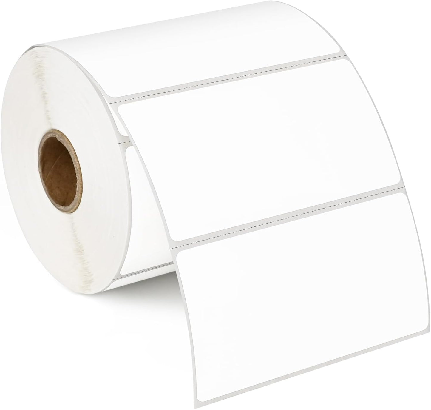 L LIKED 2" x 1" Thermal Labels, Blank Removable Labels with No Residue, Water and Oil Resistant, Use for Both Home and Office (1 Roll, 1300 Labels)