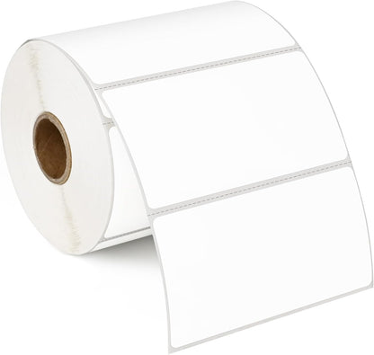 L LIKED 2" x 1" Thermal Labels, Blank Removable Labels with No Residue, Water and Oil Resistant, Use for Both Home and Office (1 Roll, 1300 Labels)