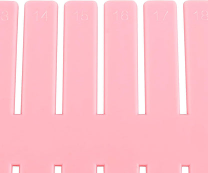 ZOENHOU 60 PCS DIY Drawer Divider Organizers, Pink Grid Drawer Dividers, Adjustable Premium Plastic Organizers for Makeup Drawers Desktop Kitchen Drawer Organizers and Storage, 12.6 x 2.76 Inch