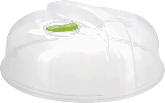 Microwave Cover for Food, Microwave Splatter Proof Plate Guard, Microwave Lid Food Cover for Microwave Oven with Steam Vents, Clear Dishwasher Safe BPA Free Plastic, 10 Inch, 2 PK – By RamPro