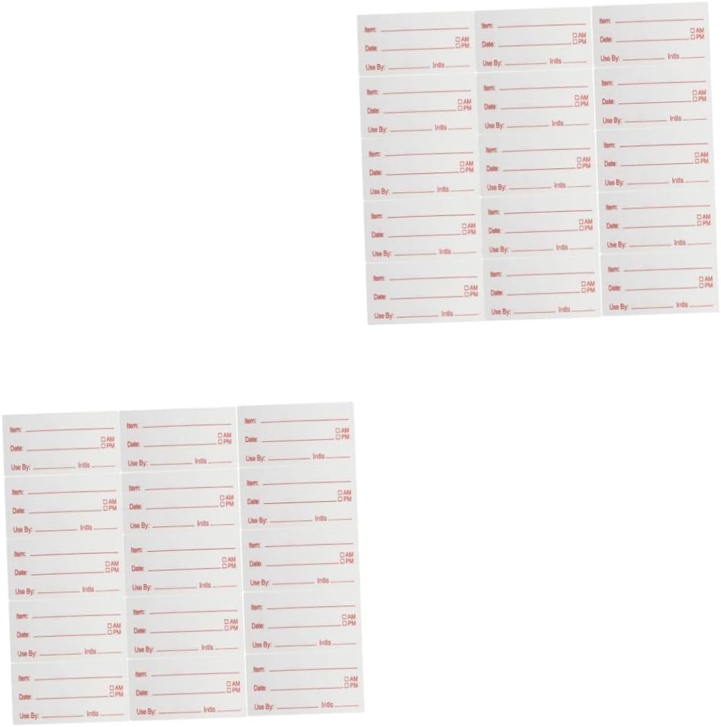 SHINEOFI Removable Food Date Labels for Kitchen Containers Pantry Freezer Canning Meal Prep Organization Stickers