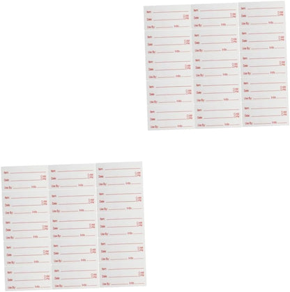 SHINEOFI Removable Food Date Labels for Kitchen Containers Pantry Freezer Canning Meal Prep Organization Stickers