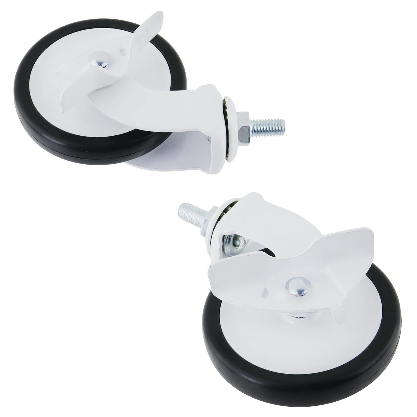 Semetall 4PCS Swivel Caster Wheels Square Cup Furniture Castors (Bronze) | 150kg Load Capacity, with Screws for Piano Feet, Sofa, Table, 1.02 Inch (26mm) Wheels