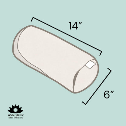 Buckwheat Neck Bolster, Husk Cervical Sleep Roll, Great for use as Body Pillow or in Your Yoga Practice (Burgundy)