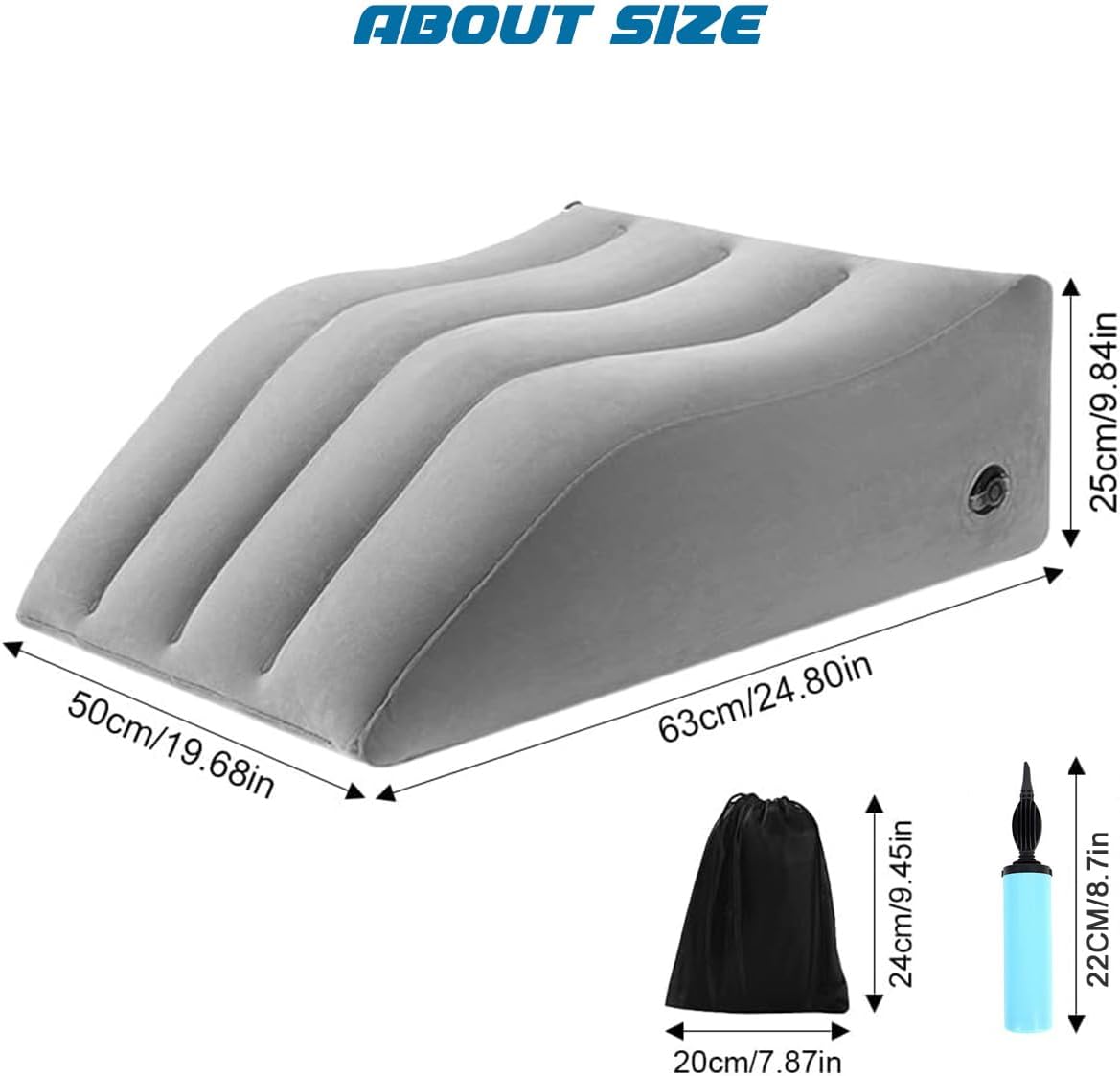 Leg Elevation Pillows for After Surgery, Inflatable Leg Elevation Wedge Pillow for Sleeping, Portable Leg Wedge Pillow for Swelling, Leg Pillow for Knee Surgery Recovery
