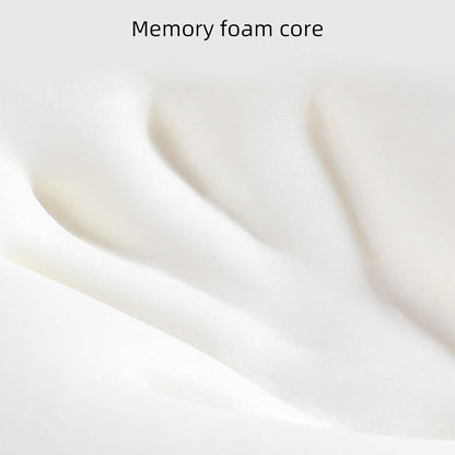 Bolster Pillow Half Moon, Fabric Everlasting Comfort Under Knee Pillow Ergonomic Memory Foam Core for Back Sleeping, Back Pain, Thoracic Support