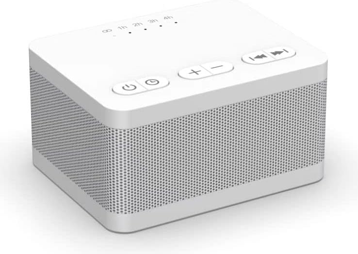 Sound Machine White Noise Machine with 30 Natural Soothing Sounds 32 Levels Volume 5 Timers Memory Function Effectively Blocks Noise Ideal Sleep Machine Brown Noise for Baby Kids Adults Home (Black)