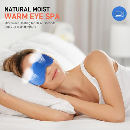 Weighted Eye Pillow for Yoga, Moist Heat Mask for Dry Eyes(Pink)