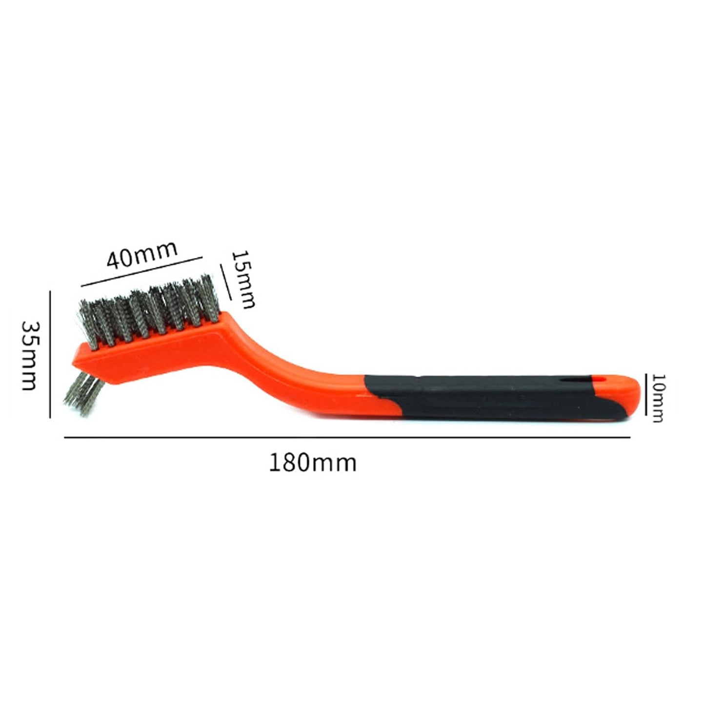 3pcs Nylon Cleaning Brushes Small Wire Brush Set for Cleaning Rust Removal in Holes