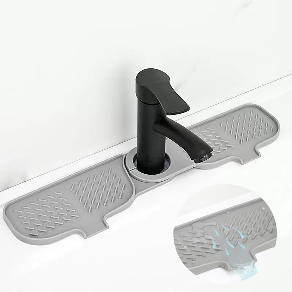Kitchen Sink Faucet Mat, Faucet Draining Mat, Faucet Sink Splash Guard for Kitchen Sink, Sink Mat Kitchen Essentials for New Home, Drip Catcher for Kitchen, Bathroom Faucet Protector