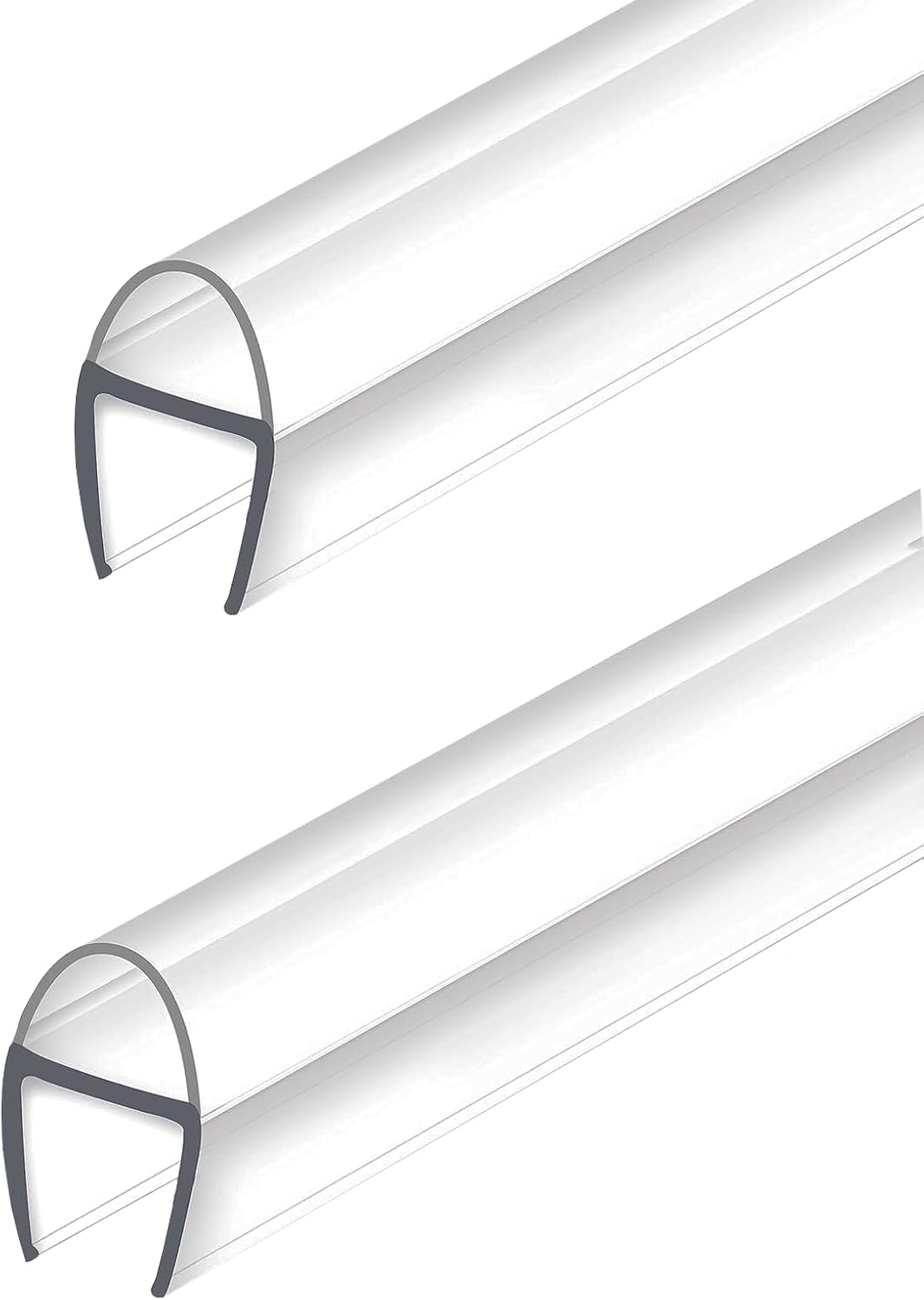 2-Pack 5/16" x 39" Shower Door Bottom Seal Strip, Shower Door Sweep | Frameless Glass Door Seal Strip, Stop Shower Leaks for 5/16" (8mm) Thick Glass