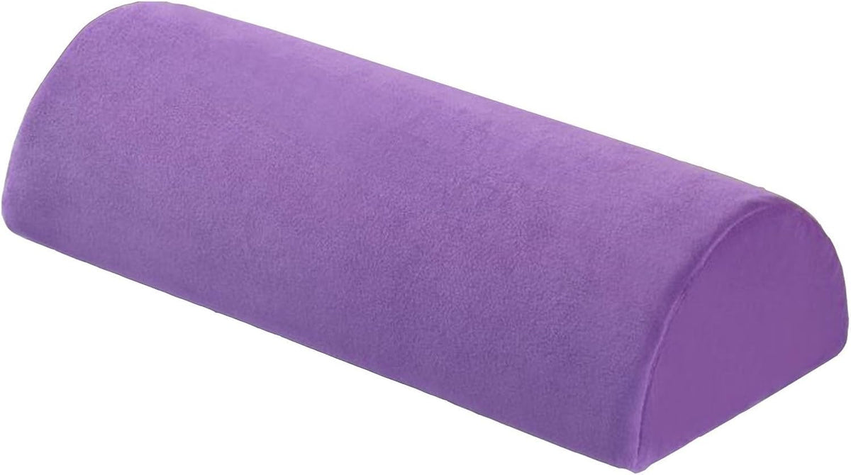 Large Half Moon Bolster Pillow for Legs, Knees, Side Sleepers，Lower Back and Head, with Pillowcase Memory Foam Leg Pillows for Sleeping Yoga Bed(#14,16.5x7x4in/42x18x10cm)