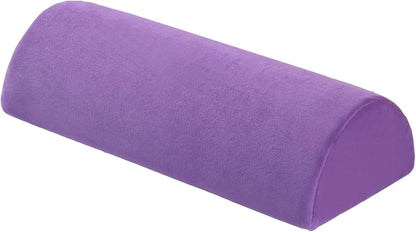 Large Half Moon Bolster Pillow for Legs, Knees, Side Sleepers，Lower Back and Head, with Pillowcase Memory Foam Leg Pillows for Sleeping Yoga Bed(#14,16.5x7x4in/42x18x10cm)
