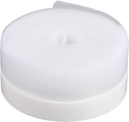 Silicone Seal Weather Stripping Tape 16.5 Feet Strip Bottom Draft Insulation Stopper Tape Weatherproof Soundproof for Door or Window Bathroom Shower Glass Gaps（45mm*5m）