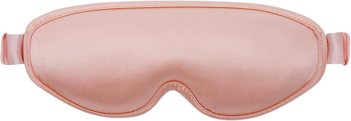 ALASKA BEAR Wraparound Style Organic Cotton Eye Mask with Padded Nose, Big Wide Headband and Large Coverage Ear Muff Sleeping Mask with Bottom Flap for Full Blackout, Dark Grey