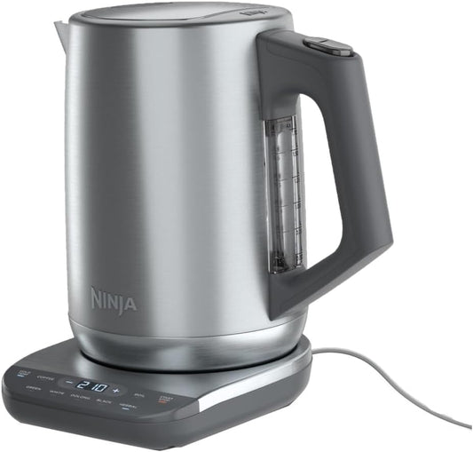 Ninja Precision Electric Kettle, 7-Cup, Rapid Boil, Stainless, KT200