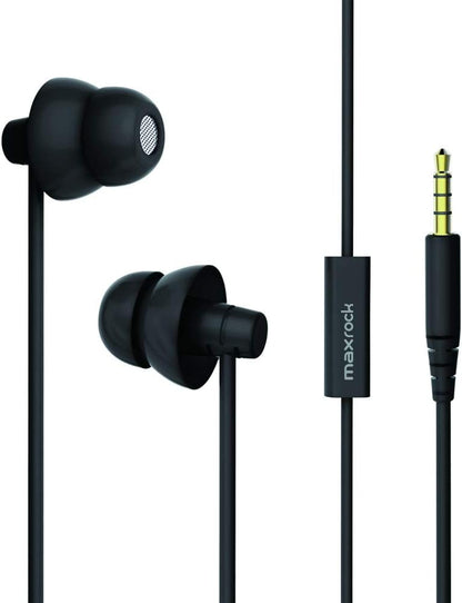MAXROC Sleep Earplugs - Noise Isolating Ear Plugs Sleep Earbuds Headphones with Unique Total Soft Silicone Perfect for Insomnia, Side Sleeper, Snoring, Air Travel, Meditation & Relaxation(Black)